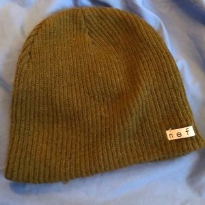 Neff camo green beanie